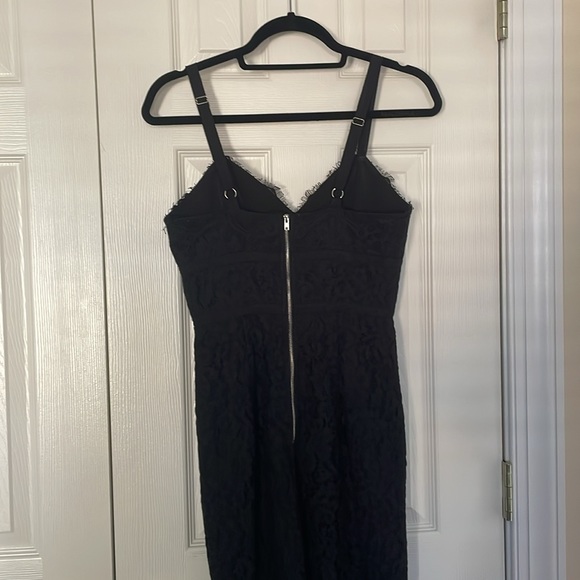 [Aqua by bloomingdales] black lace midi dress - Picture 5 of 7